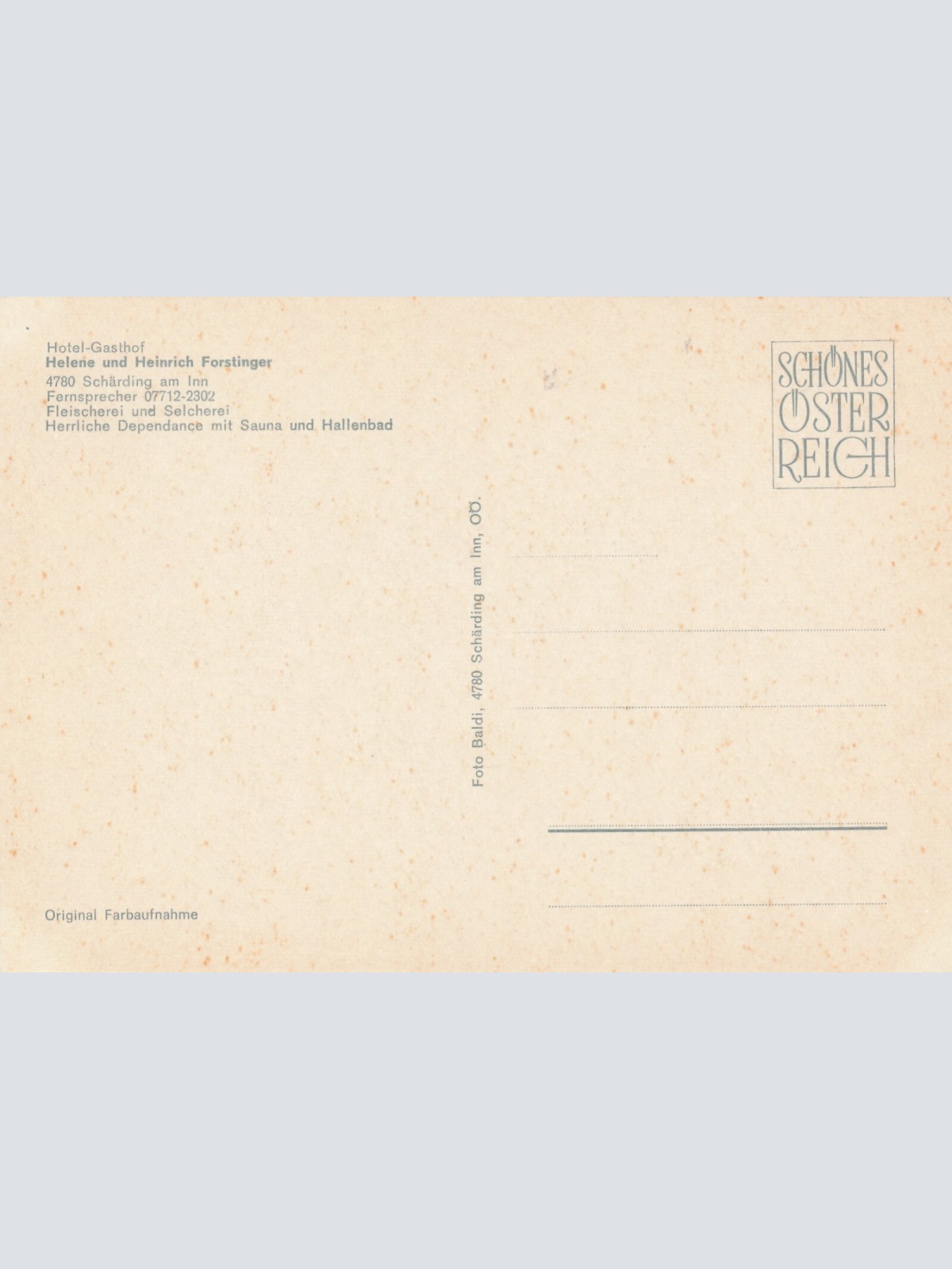 AK aus Schärding Hotel Helene Ansichtskarte (11622)
