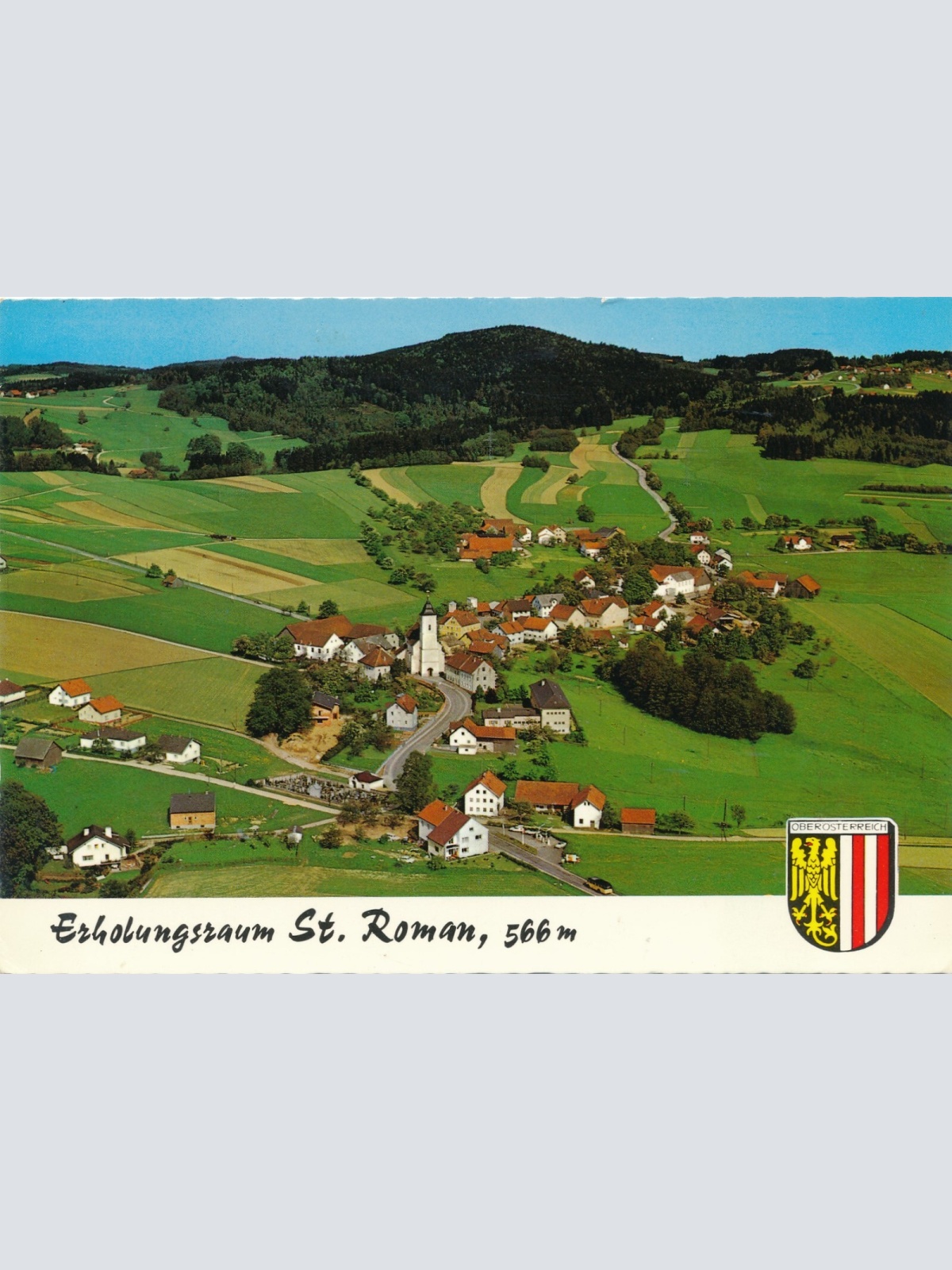 Scheurecker - Luftbild aus St. Roman Oberösterreich Ansichtskarte (11545)