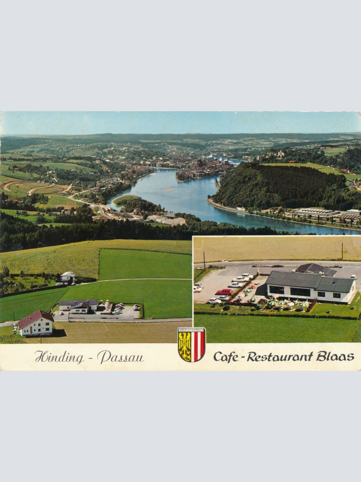 Scheurecker - Luftbild aus Hinding - Passau Oberösterreich Ansichtskarte (11547)