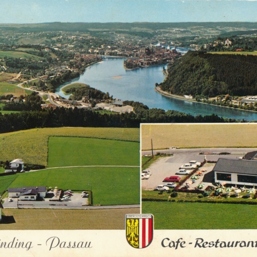 Scheurecker - Luftbild aus Hinding - Passau Oberösterreich Ansichtskarte (11547)