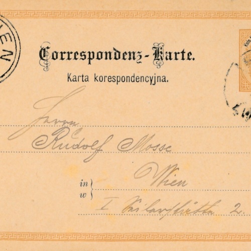 2 Kreuzer Ganzsachen - Karte 1890 aus Lemberg (11190)