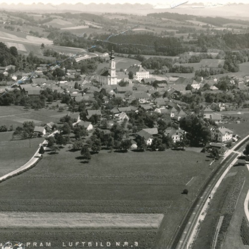 AK aus Zell an der Pram Luftbild Nr. 3 Oberösterreich Ansichtskarte (11538)