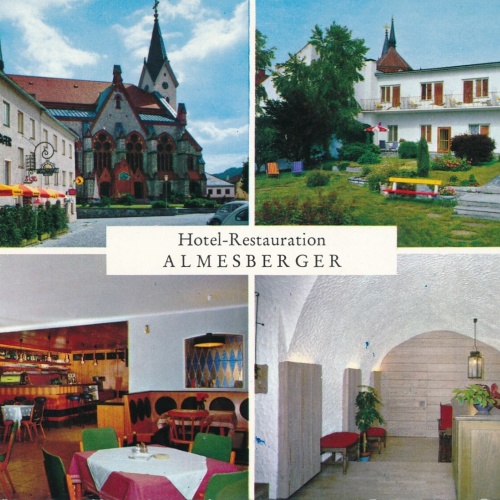 AK aus Aigen mit Hotel Almesberger Oberösterreich Ansichtskarte (11528)