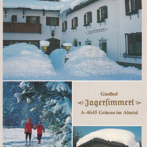AK aus Grünau mit Gasthof Jagersimmerl Oberösterreich Ansichtskarte (11660)