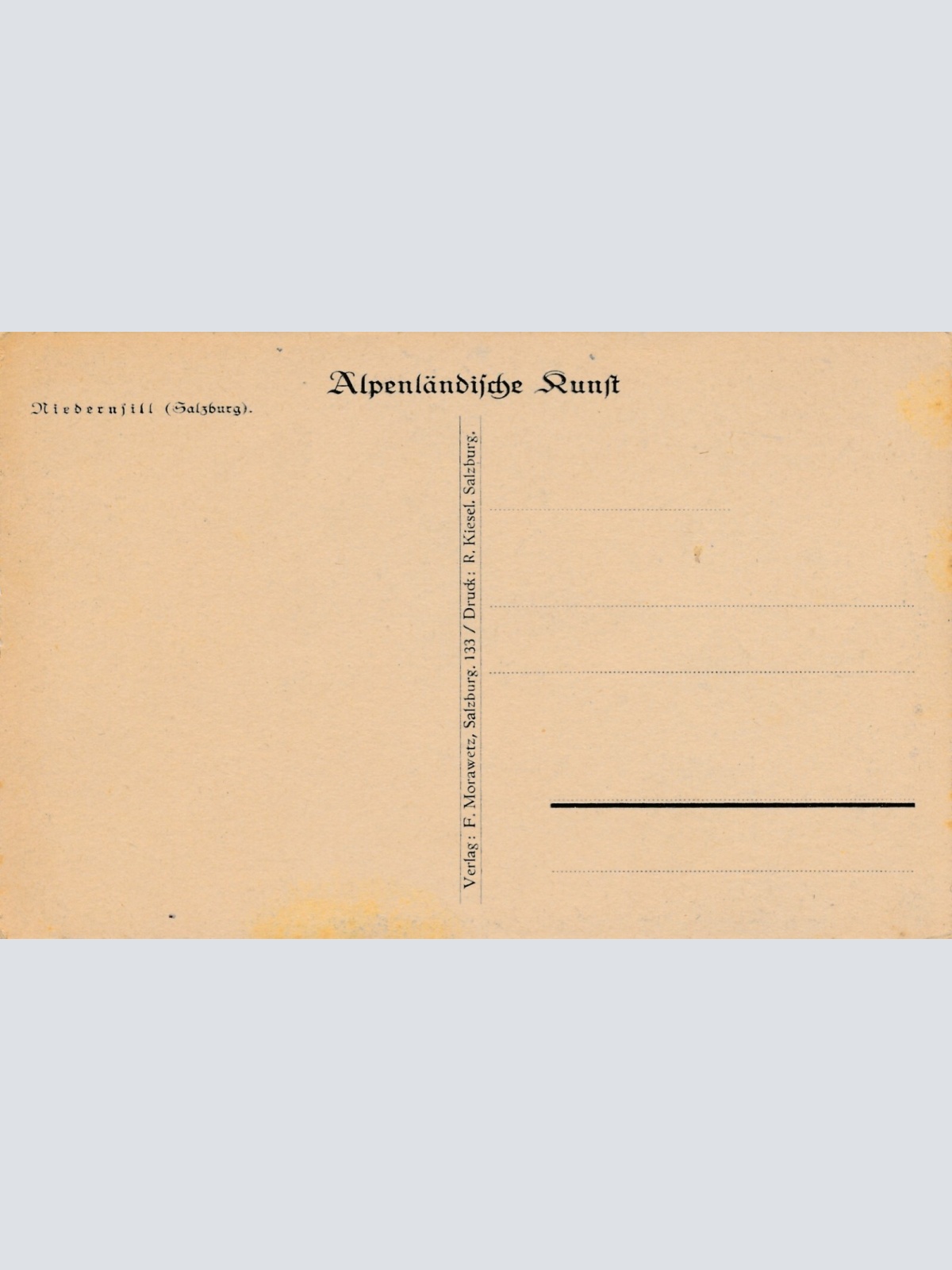 AK aus Salzburg Niedernsill Ansichtskarte (11700)