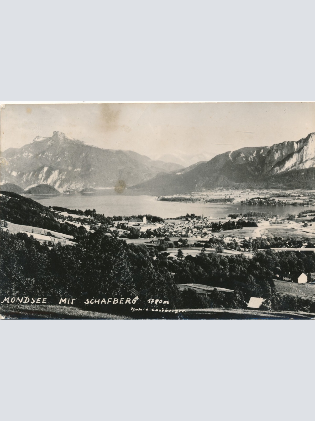 AK aus Mondsee mit Schafberg Oberösterreich Ansichtskarte (11671)
