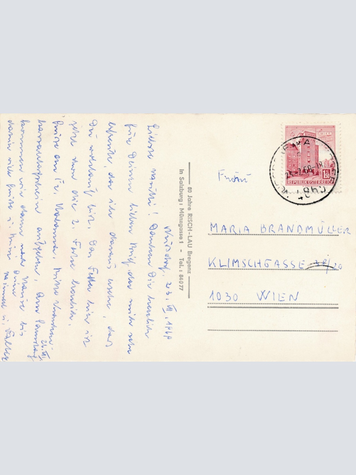 AK aus Attersee mit Boot Oberösterreich Ansichtskarte (11673)