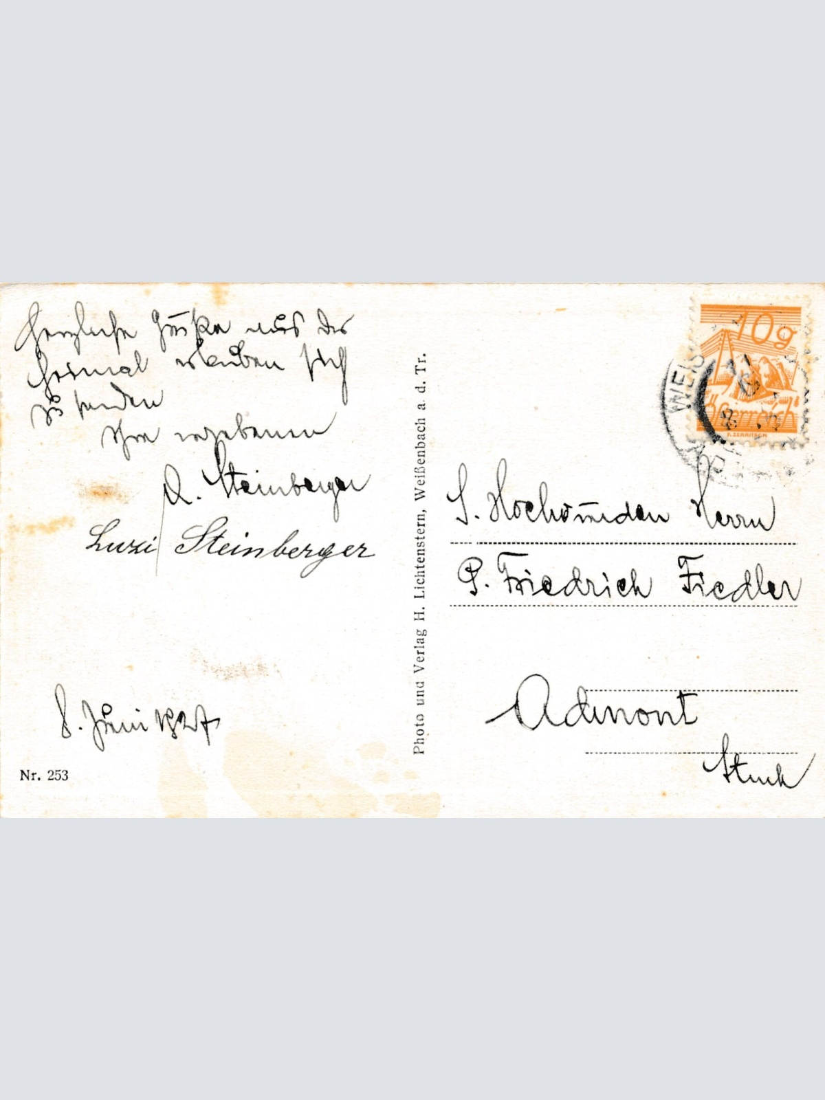 AK aus Neuhaus mit Burg Niederösterreich Ansichtskarte (11632)