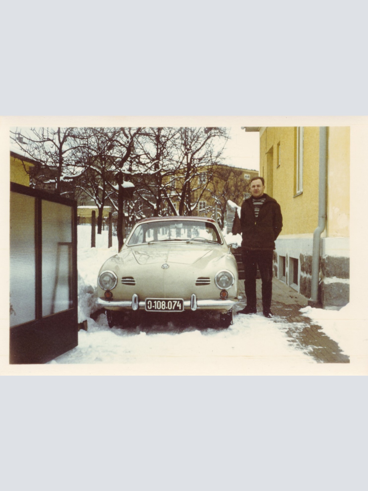 AK Annodazumals zwei Karten von einem Oldtimer Auto  (10750)