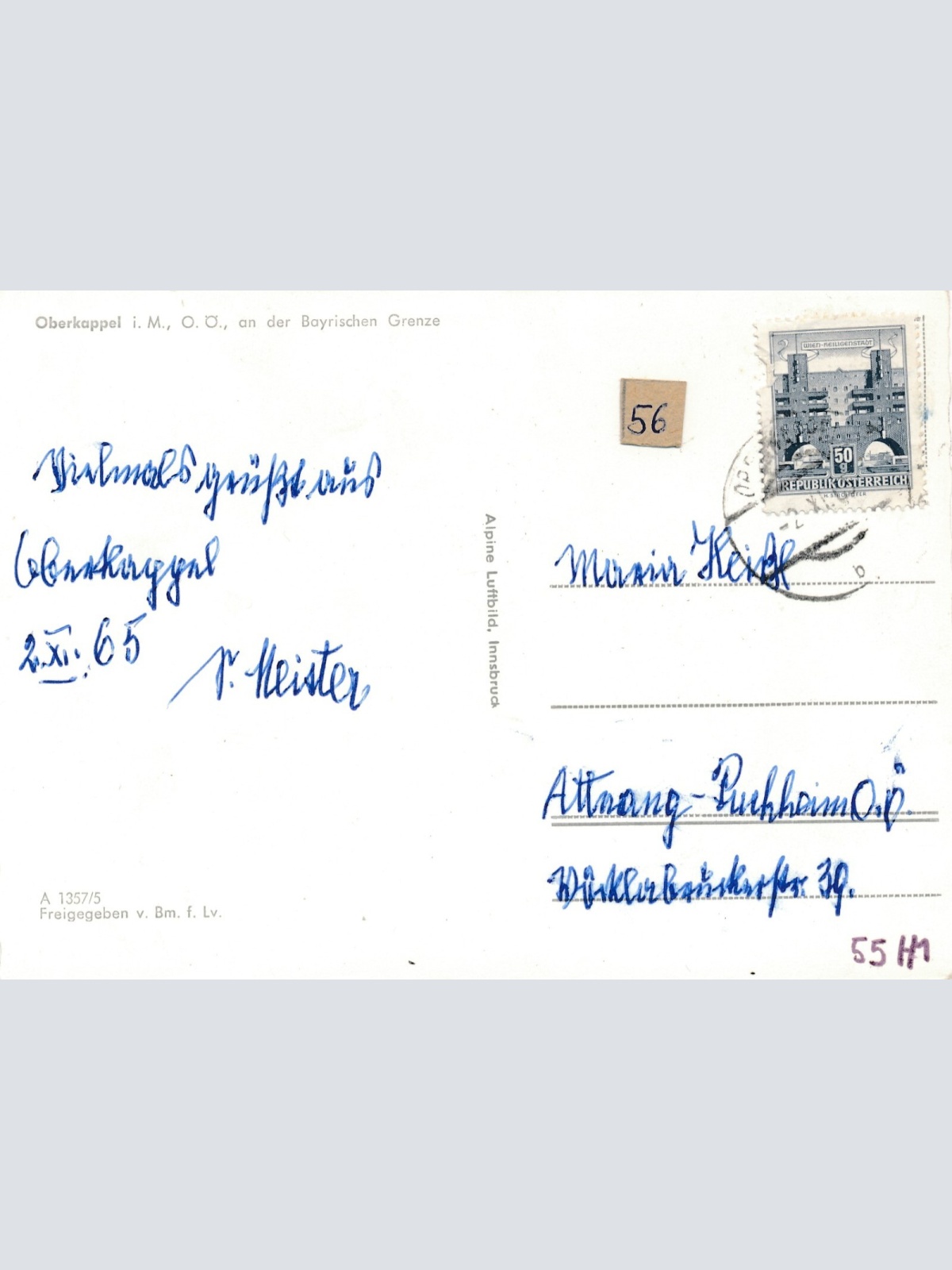 AK aus Oberkappel Oberösterreich Ansichtskarte (11522)