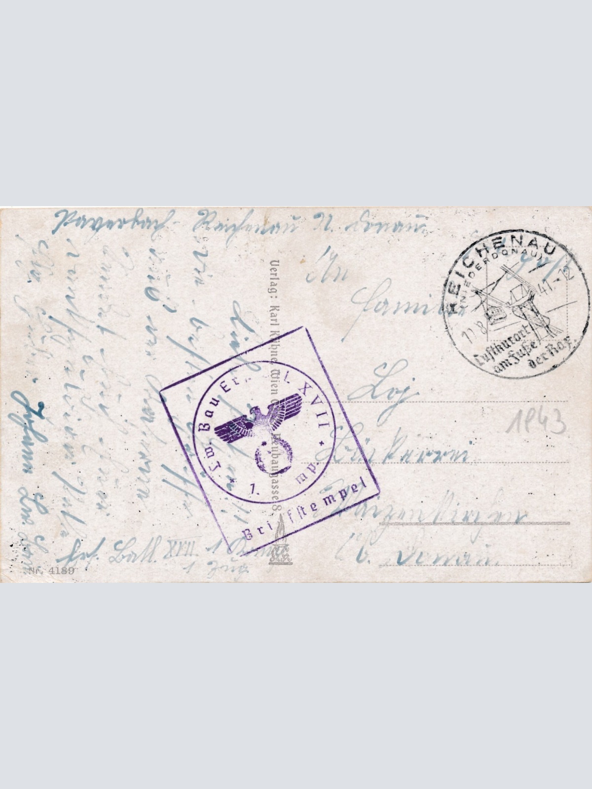 AK aus Reichenau mit Schloss Wartholz Niederösterreich Ansichtskarte (11441)