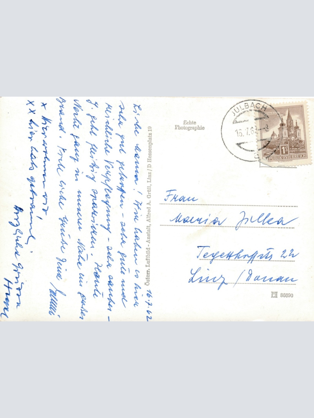 AK aus Julbach Fliegeraufnahme Nr. 4 Oberösterreich Ansichtskarte (11519)