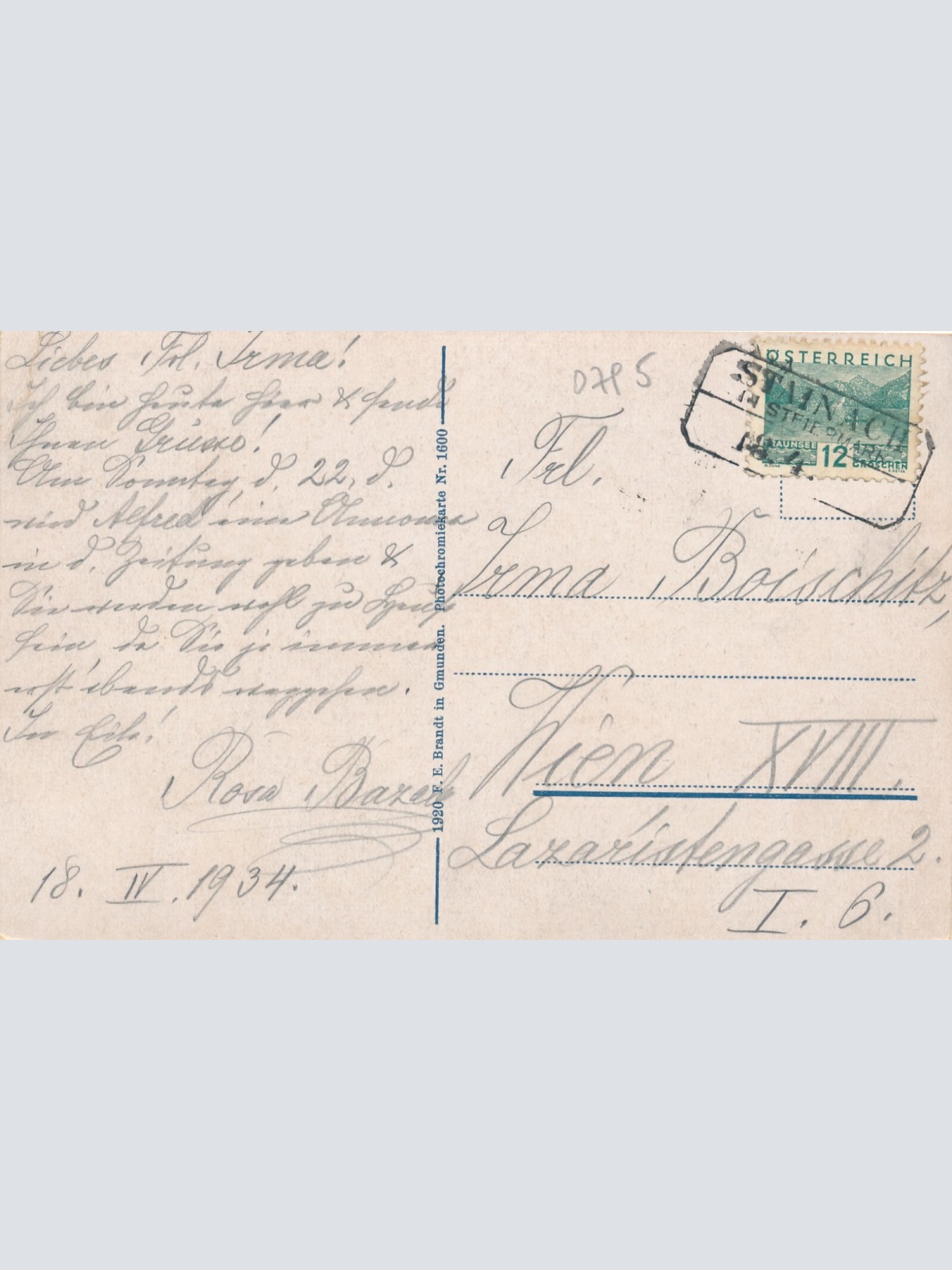 AK aus Pürgg mit dem Grimming Steiermark Ansichtskarte (12005)