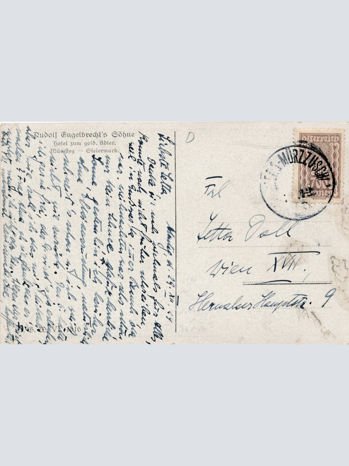 AK aus Mürzsteg Steiermark Ansichtskarte (12029)