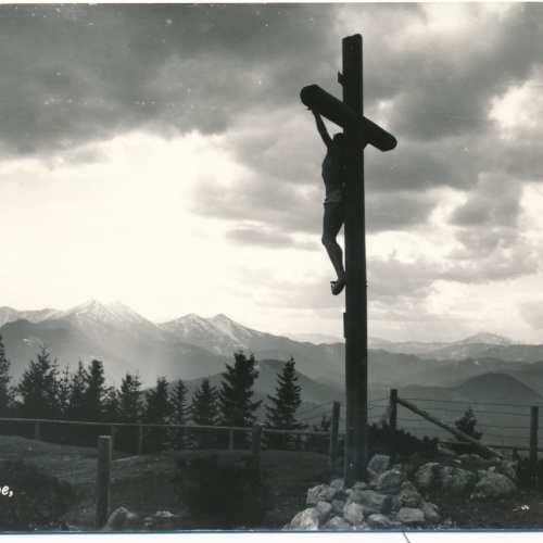AK Bürgeralpe mit Kreuz Steiermark Ansichtskarte (12033)