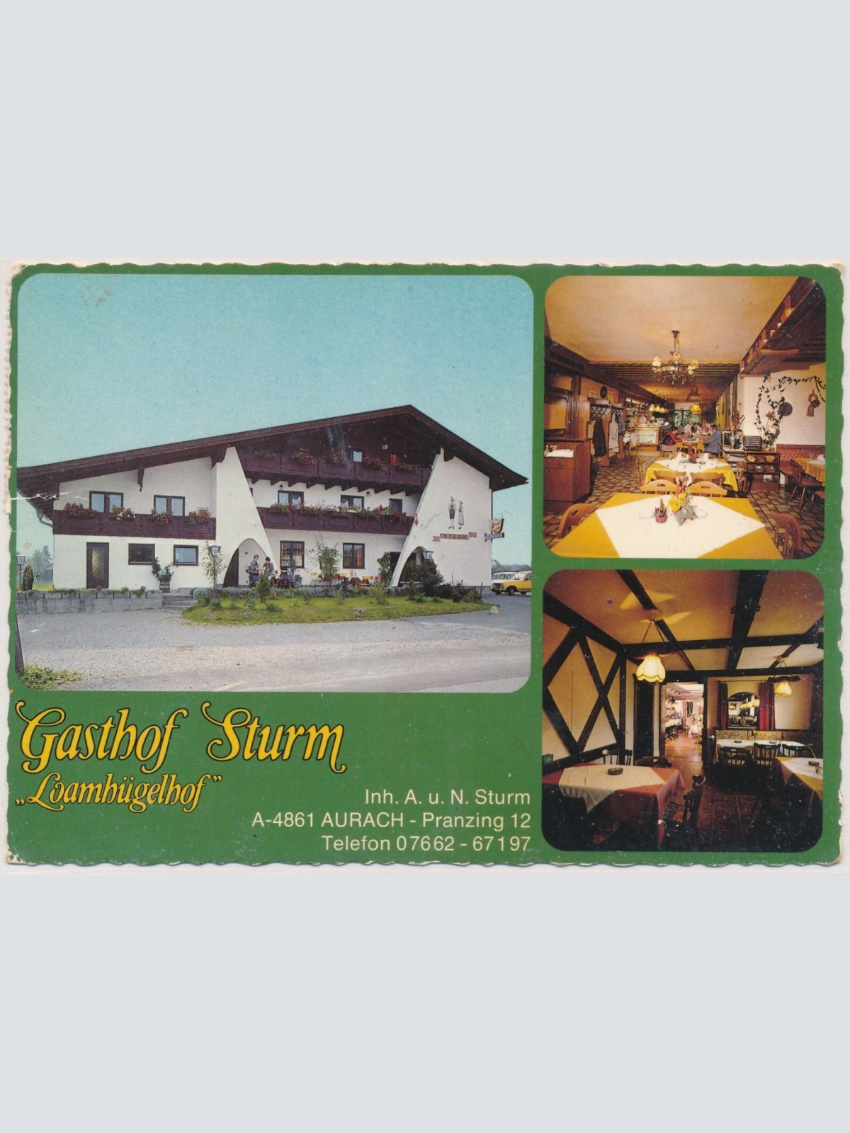 AK, Gasthof Sturm, Aurach, Oberösterreich (S2655)