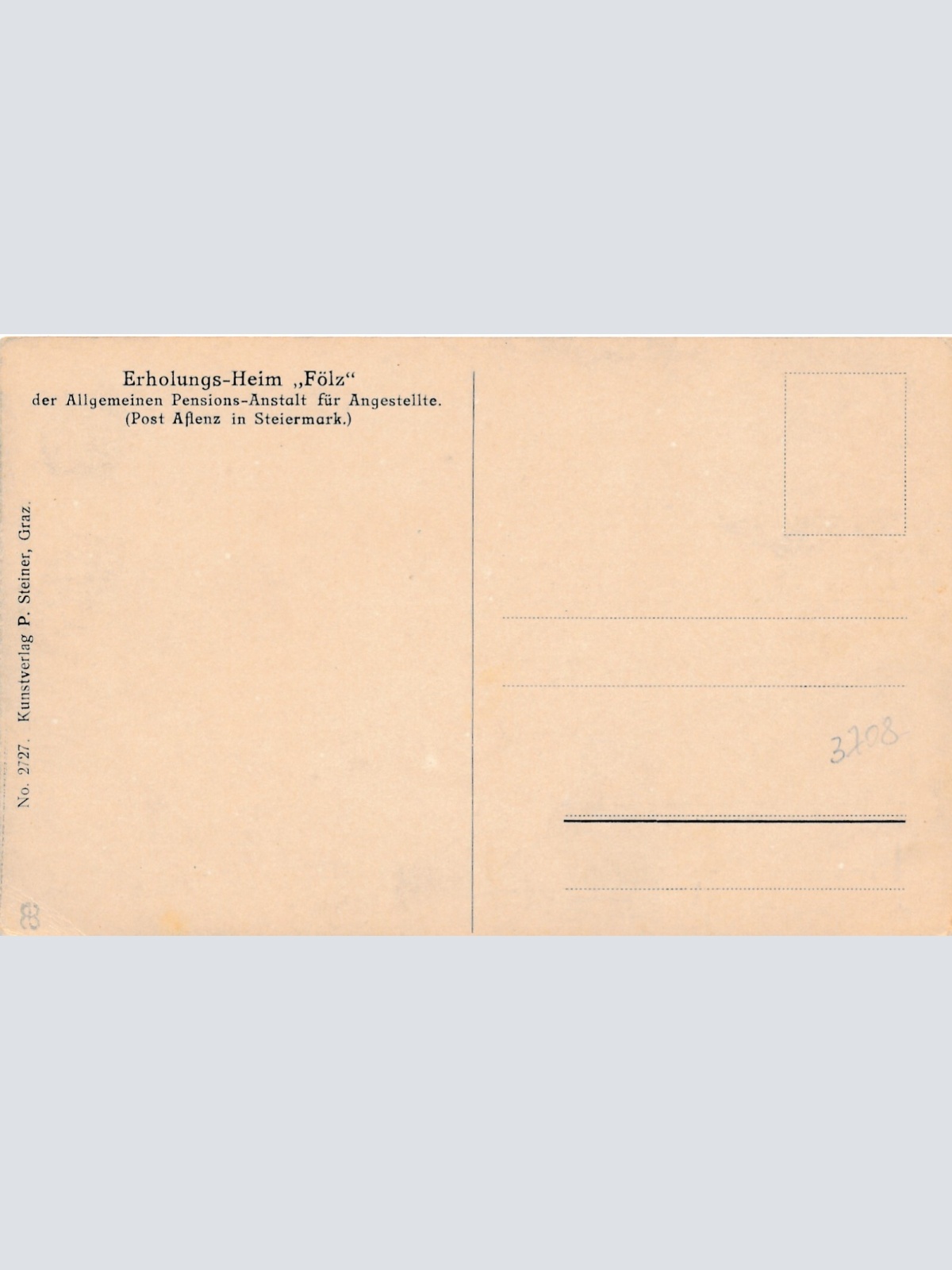 AK aus Aflenz mit Erholungsheim Fölz Steiermark Ansichtskarte (11961)