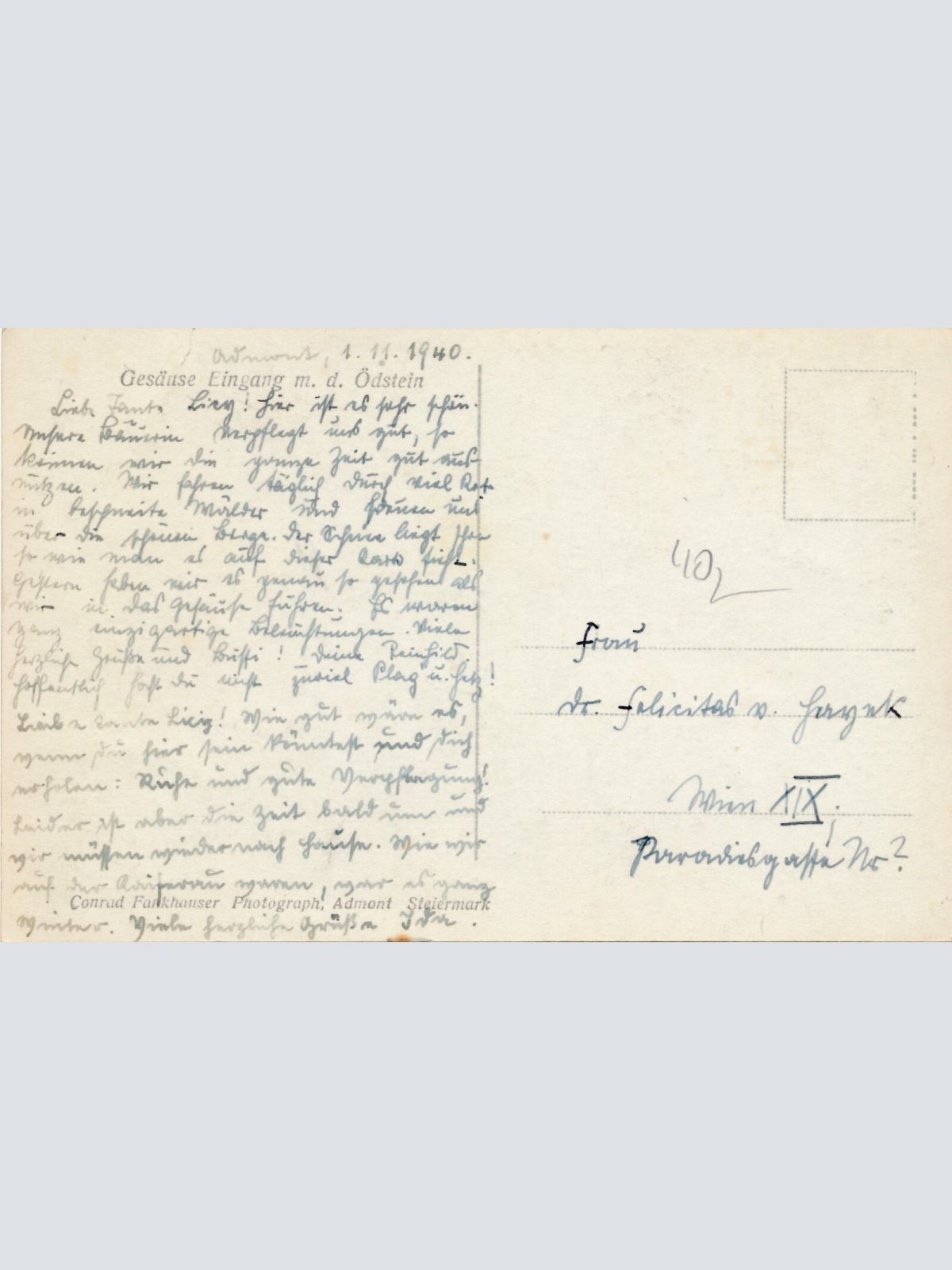 AK aus Gesäuse Steiermark Ansichtskarte (J163)