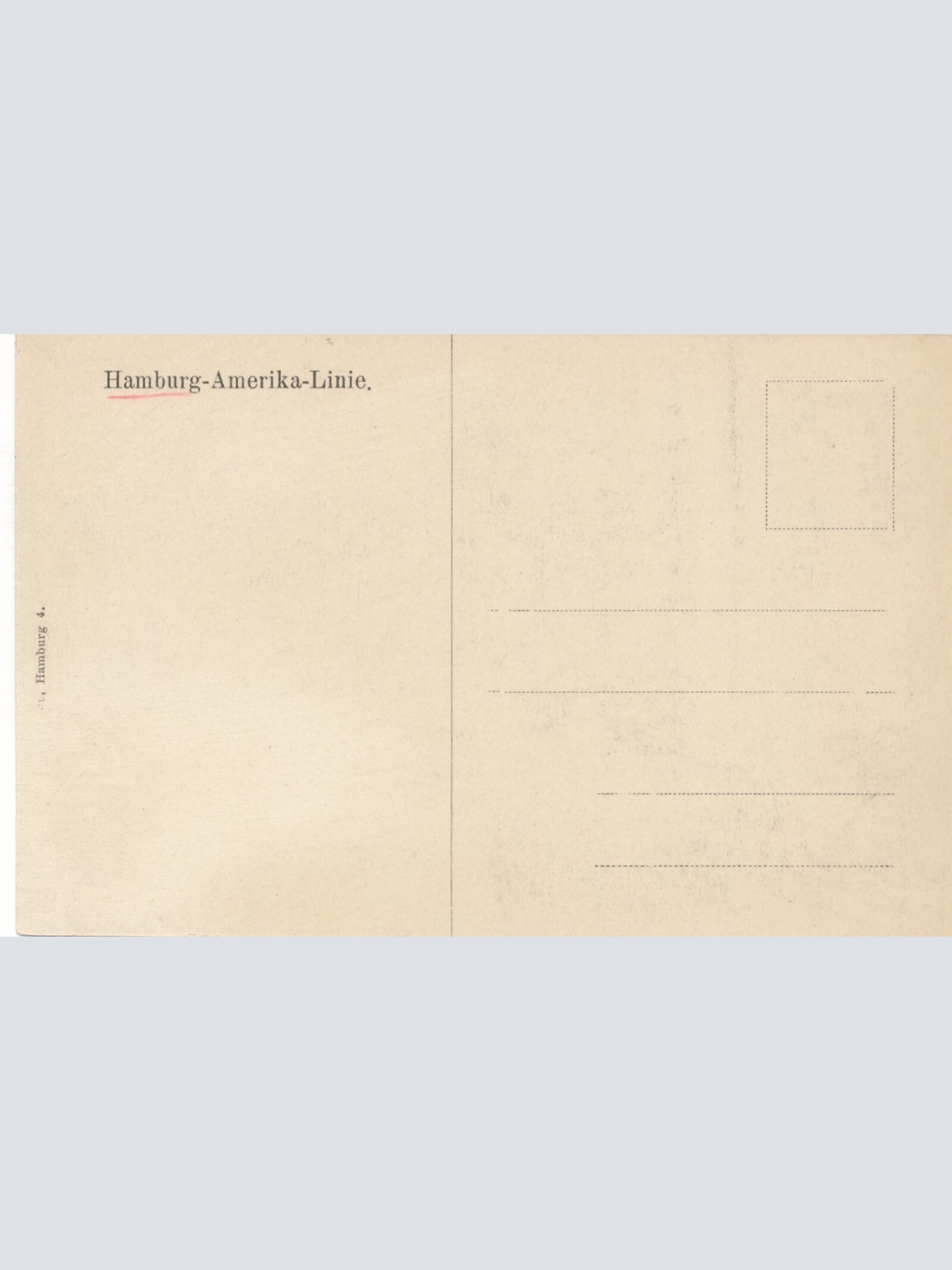 AK vom Hamburg Amerika Line Promenadendeck Ansichtskarte (10845)