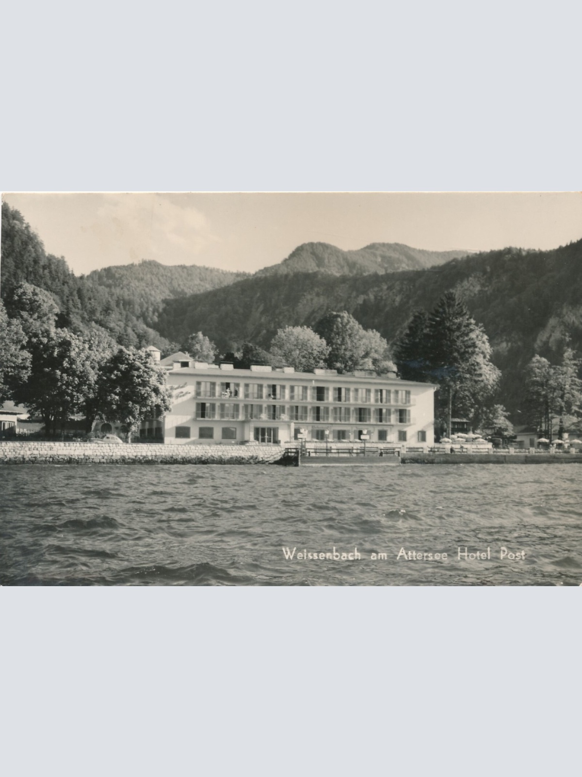 AK aus Weissenbach mit Hotel Post Oberösterreich Ansichtskarte (11741)