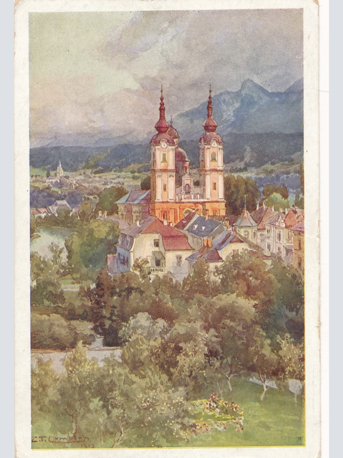 AK aus Villach Perau Heil. Kreuzkirche Kärnten Ansichtskarte (11723)
