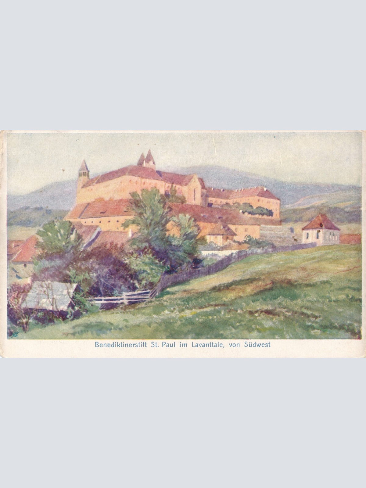 AK aus St. Paul Benediktinerstift Kärnten Ansichtskarte (11724)