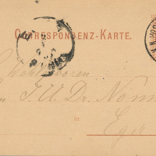 2 Kreuzer - Ganzsachen - Karte 1881 aus K.K. Post Nr. 37 (11733)