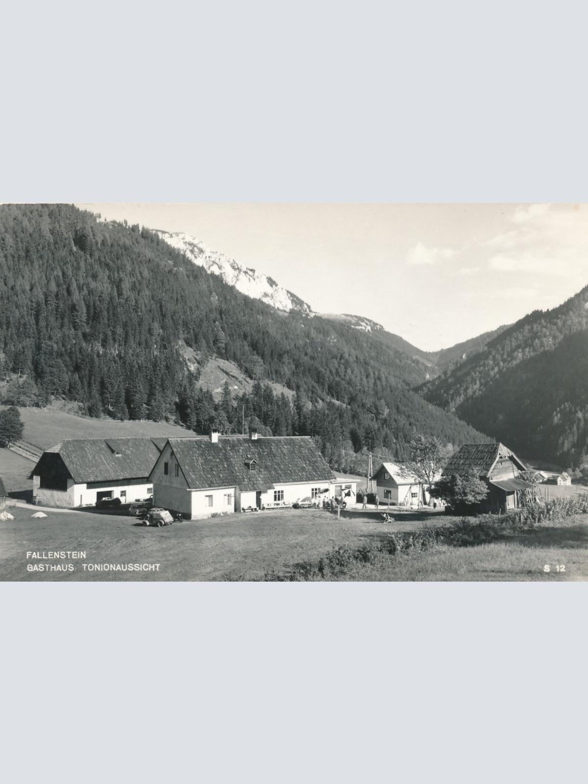 AK aus Fallenstein mit Gasthaus Tonionaussicht Steiermark Ansichtskarte (11886)