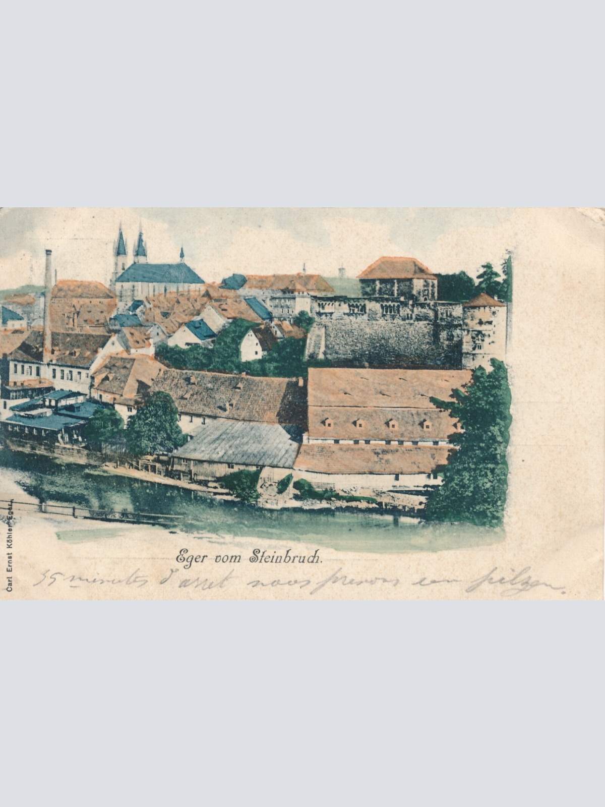 AK aus Eger vom Steinbruch Tschechoslowakei Ansichtskarte (11827)