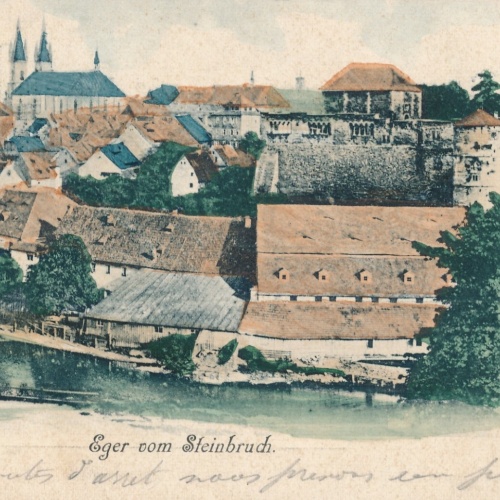 AK aus Eger vom Steinbruch Tschechoslowakei Ansichtskarte (11827)