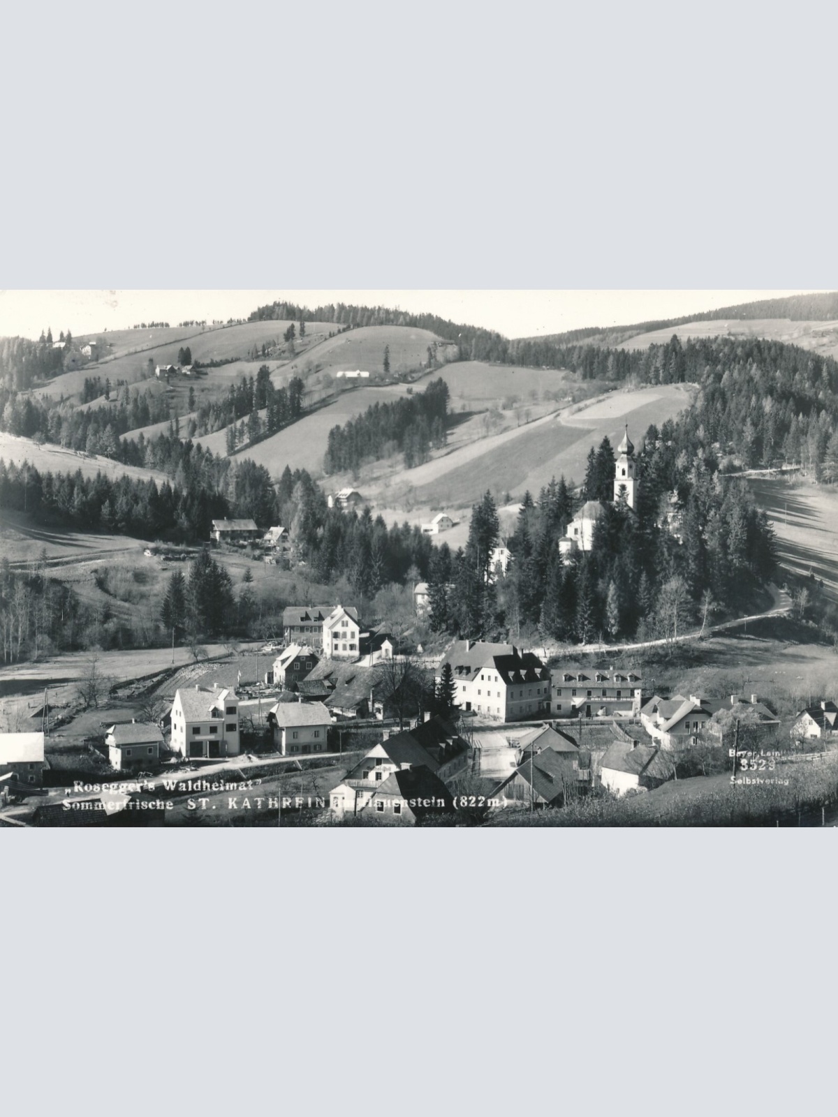 AK aus St. Kathrein Roseggers Waldheimat Steiermark Ansichtskarte (11877)