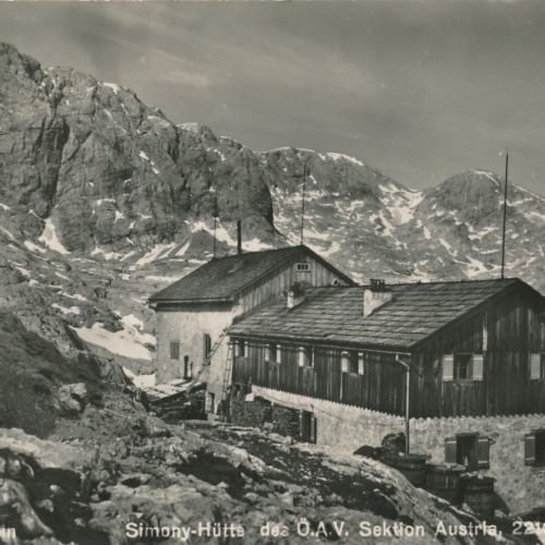 AK aus Dachstein Simony Hütte Steiermark Ansichtskarte (11926)