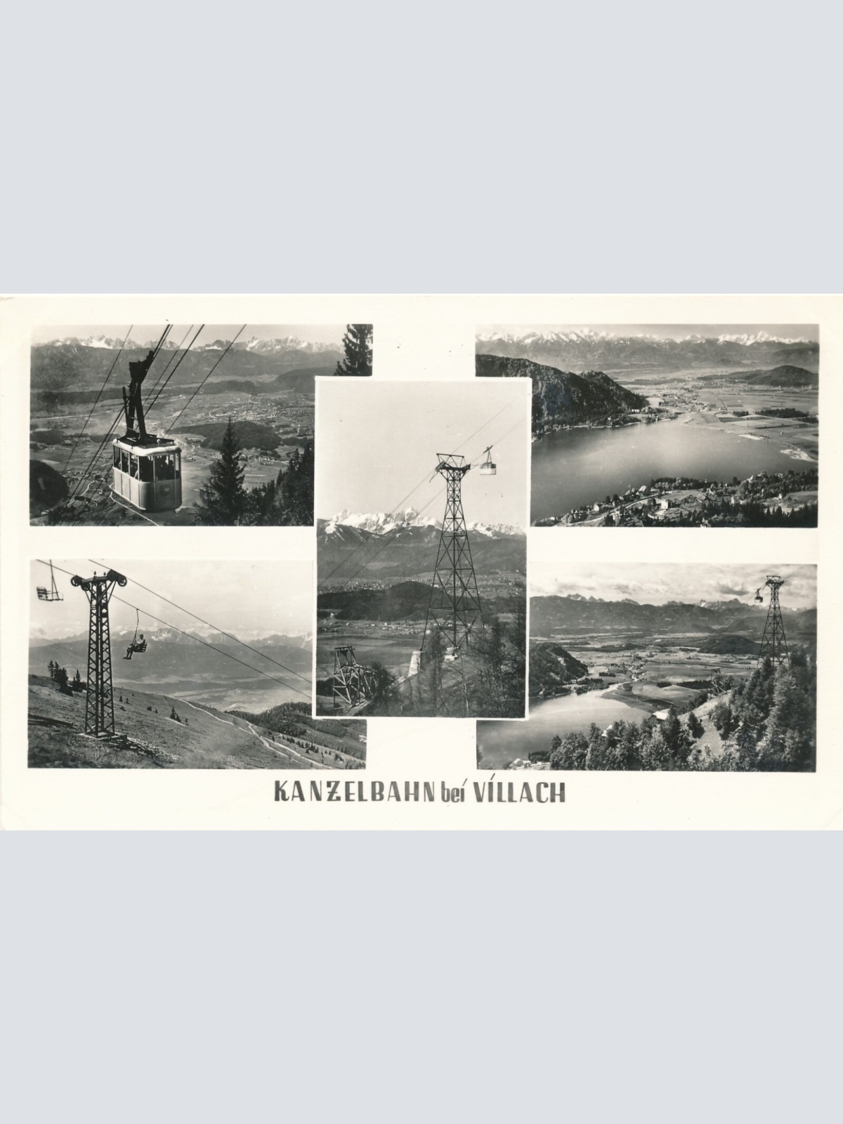 AK von der Kanzlerbahn bei Villach Mehrbildkarte Kärnten Ansichtskarte (12198)