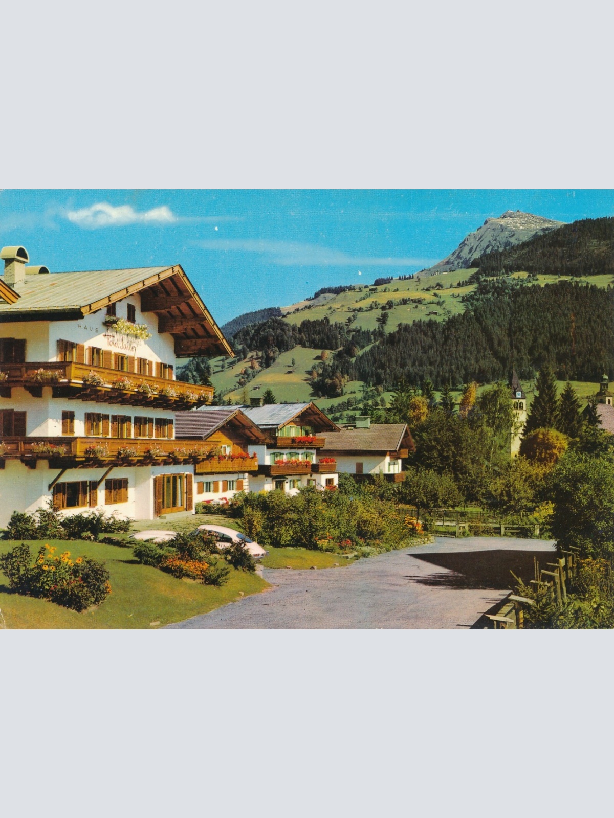AK Kitzbühel Pension Toni Sailer Tirol Ansichtskarte (11769)