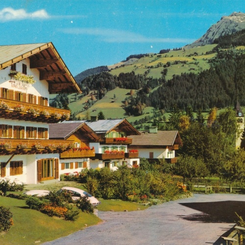 AK Kitzbühel Pension Toni Sailer Tirol Ansichtskarte (11769)