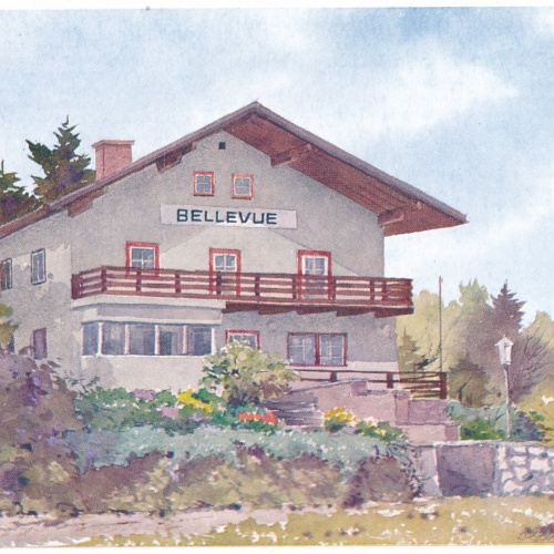 AK aus Seewalchen am Attersee mit Pension Oberösterreich Ansichtskarte (J287)