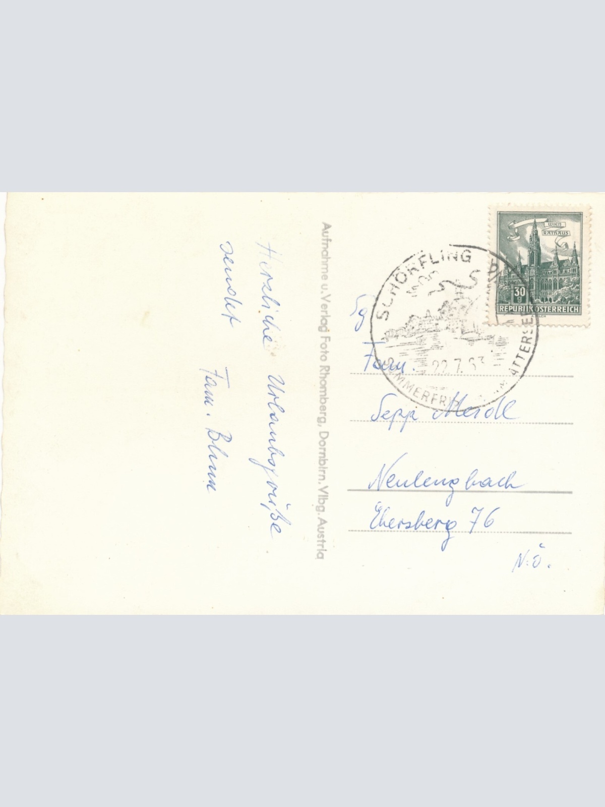 AK aus Seewalchen mit Insel Litzlberg Oberösterreich Ansichtskarte (11758)