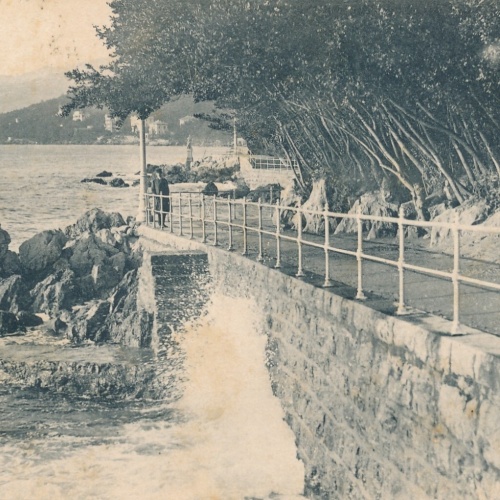 AK aus Abbazia Brandenburg am Strandweg Italien Ansichtskarte (11789)