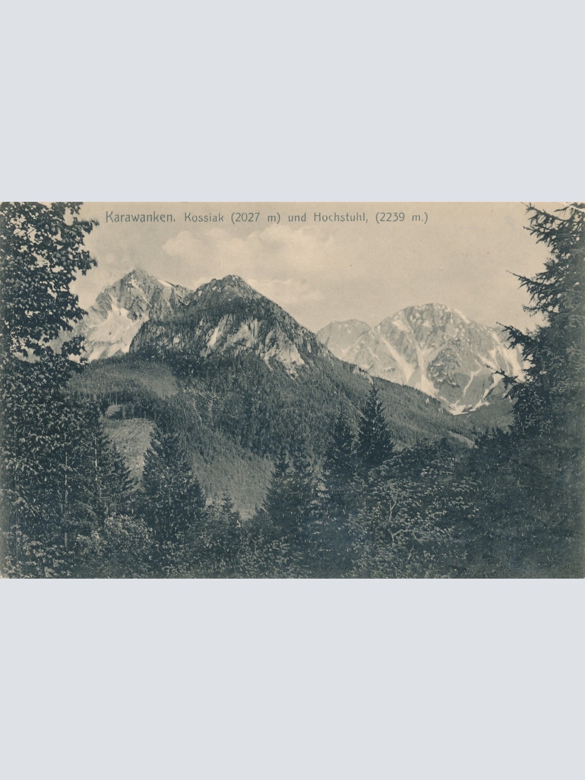 AK von den Karawanken Kossiak Kärnten Ansichtskarte (12183)