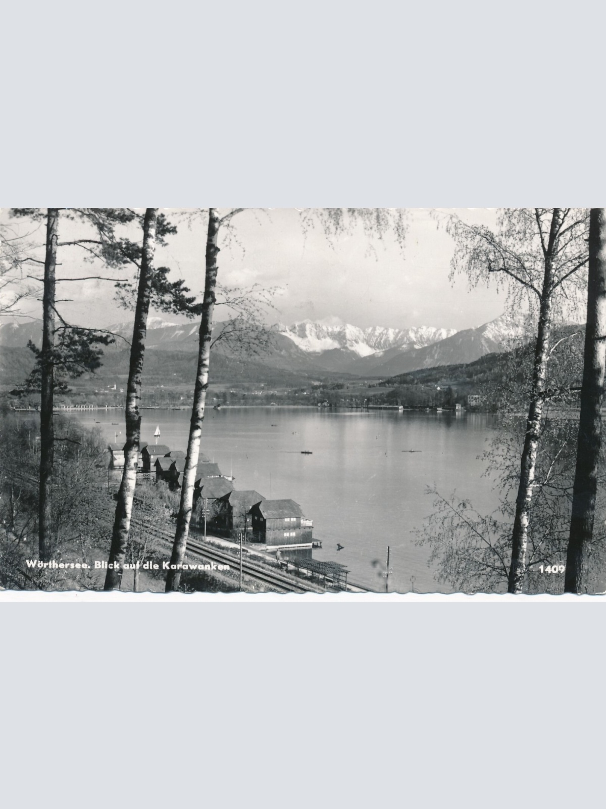 AK vom Wörthersee mit blick auf Karawanken Kärnten Ansichtskarte (12177)