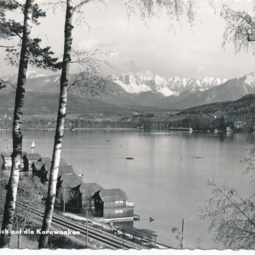 AK vom Wörthersee mit blick auf Karawanken Kärnten Ansichtskarte (12177)