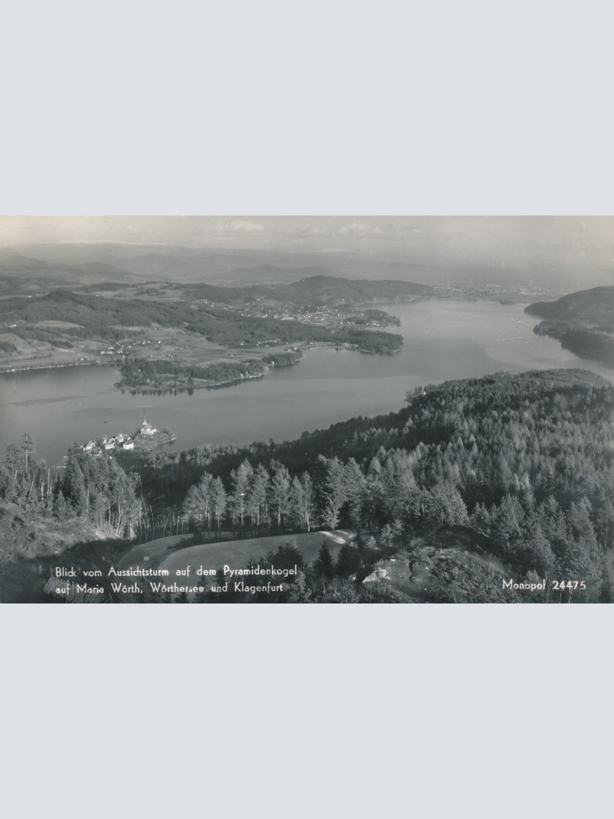 AK blick auf Maria Wörth und Klagenfurt Kärnten Ansichtskarte (12178)