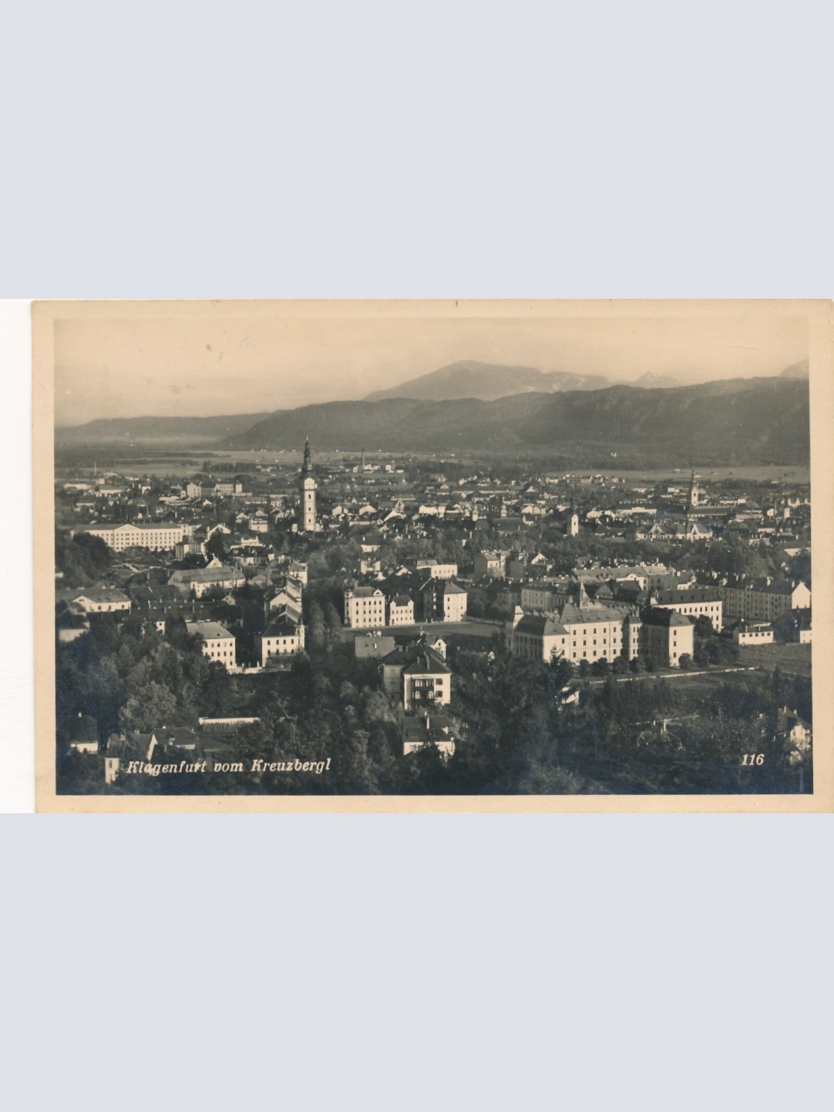 AK aus Klagenfurt vom Kreuzbergl Kärnten Ansichtskarte (12249)