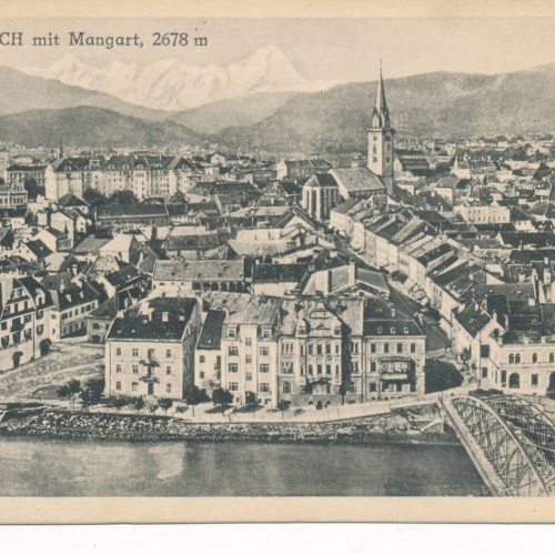 AK aus Villach mit Mangart Kärnten Ansichtskarte (12229)