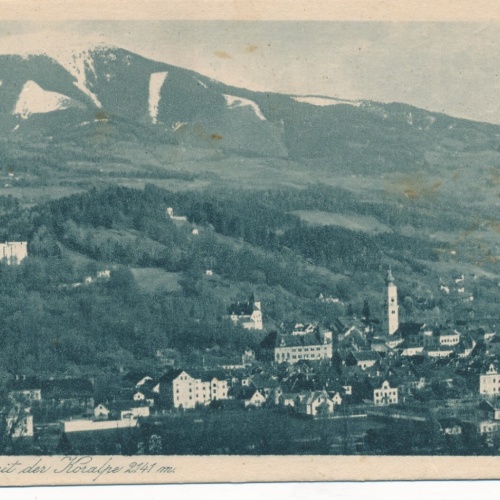AK aus Wolfsberg mit der Koralpe Kärnten Ansichtskarte (12263)
