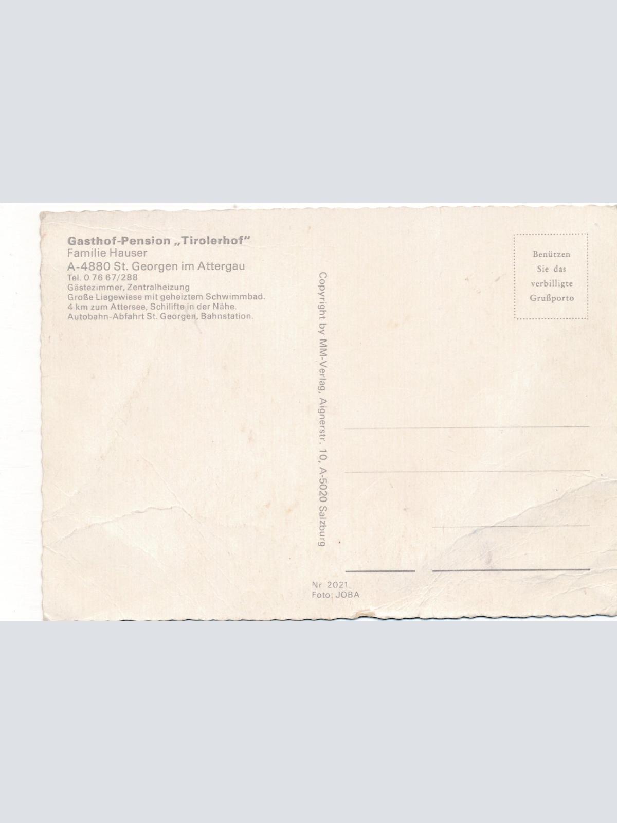 AK aus St. Georgen i. A. mit Tirolerhof Mehrbildkarte Ansichtskarte (J316)