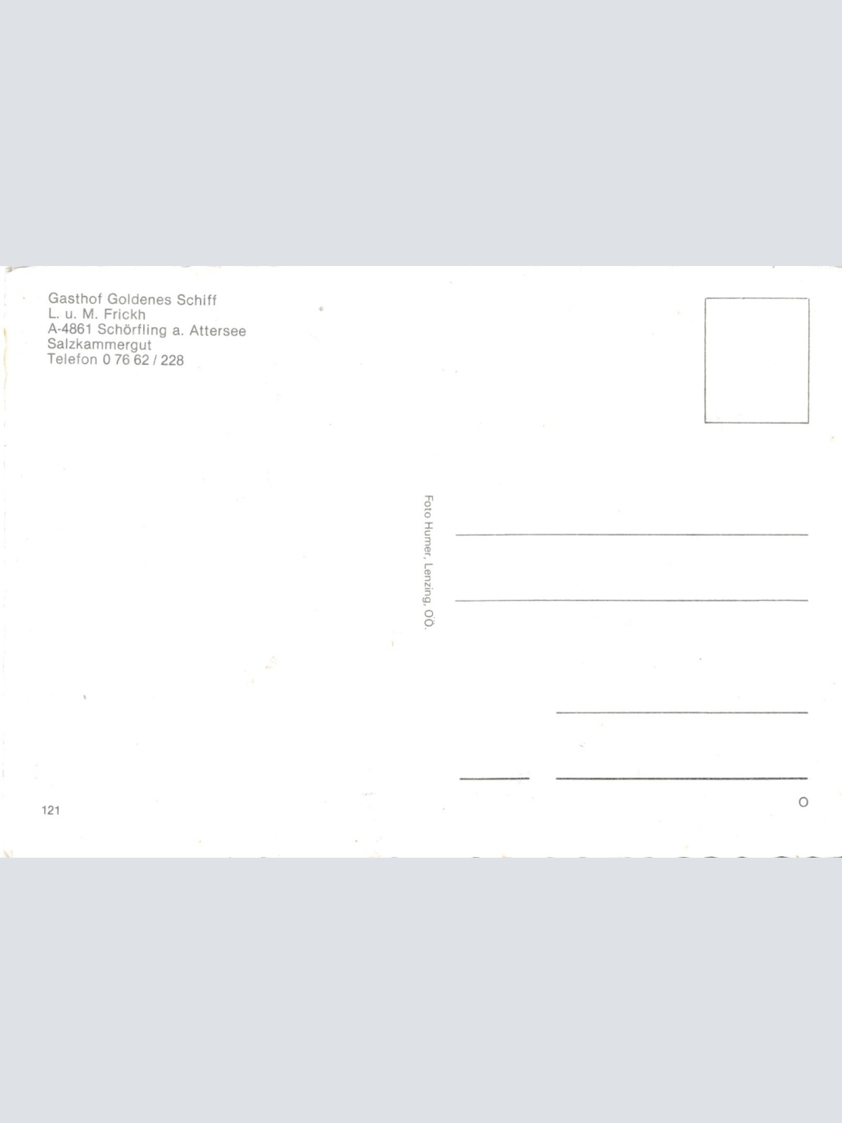 AK aus Kammer-Schörfling mit Gasthof Frickh Mehrbildkarte Ansichtskarte (J307)