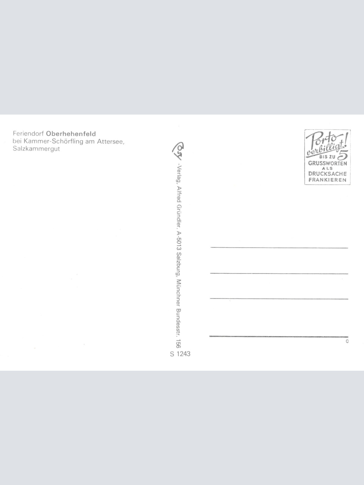 AK aus Kammer-Schörfling  Oberösterreich Fliegerfoto Ansichtskarte (J305)