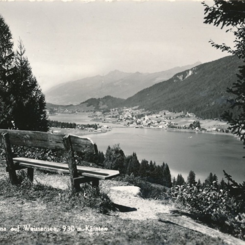 AK blick von der Rauna auf Weissensee Kärnten Ansichtskarte (12215)