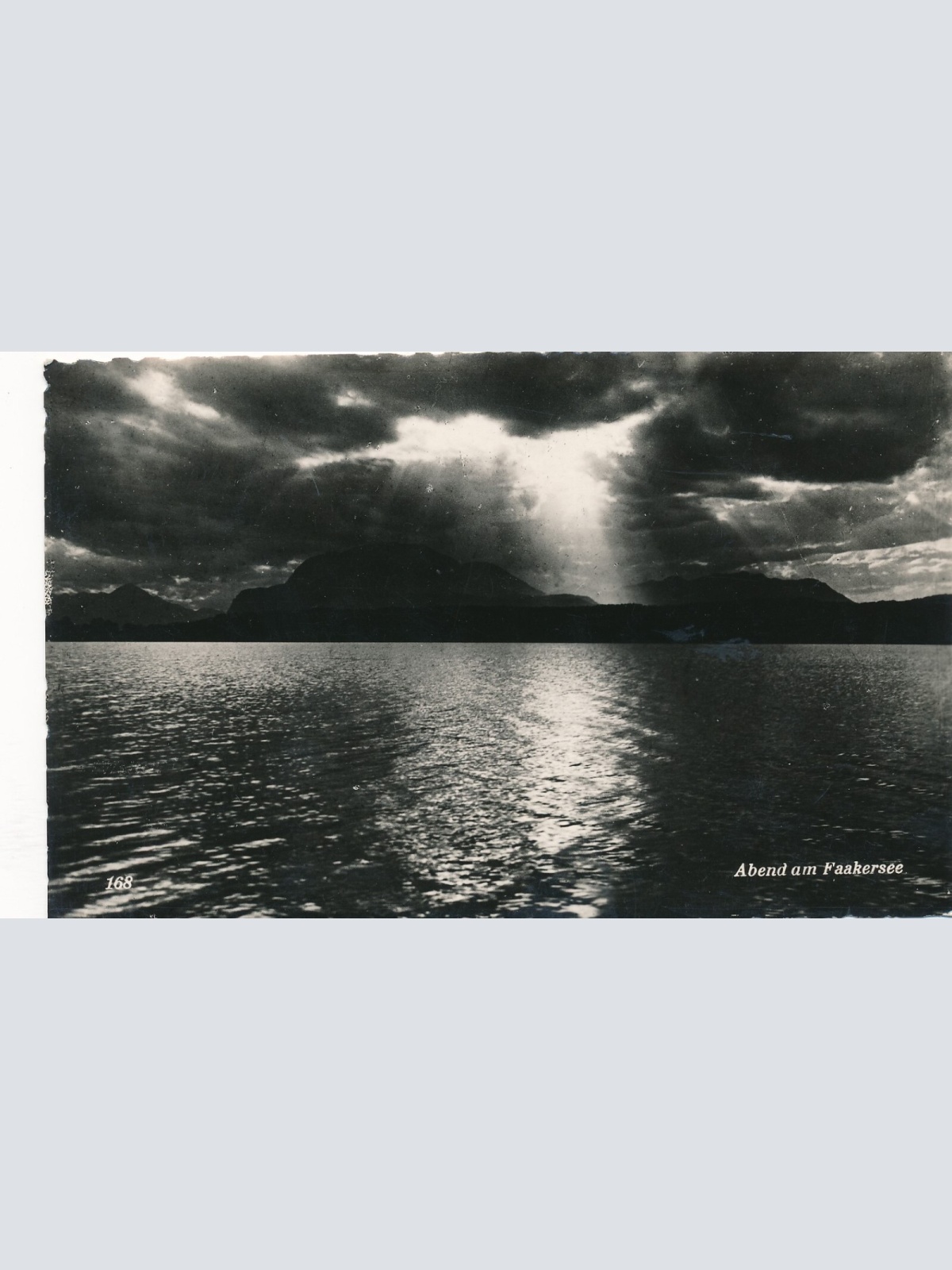 AK Abend am Faakersee Kärnten Ansichtskarte (12213)